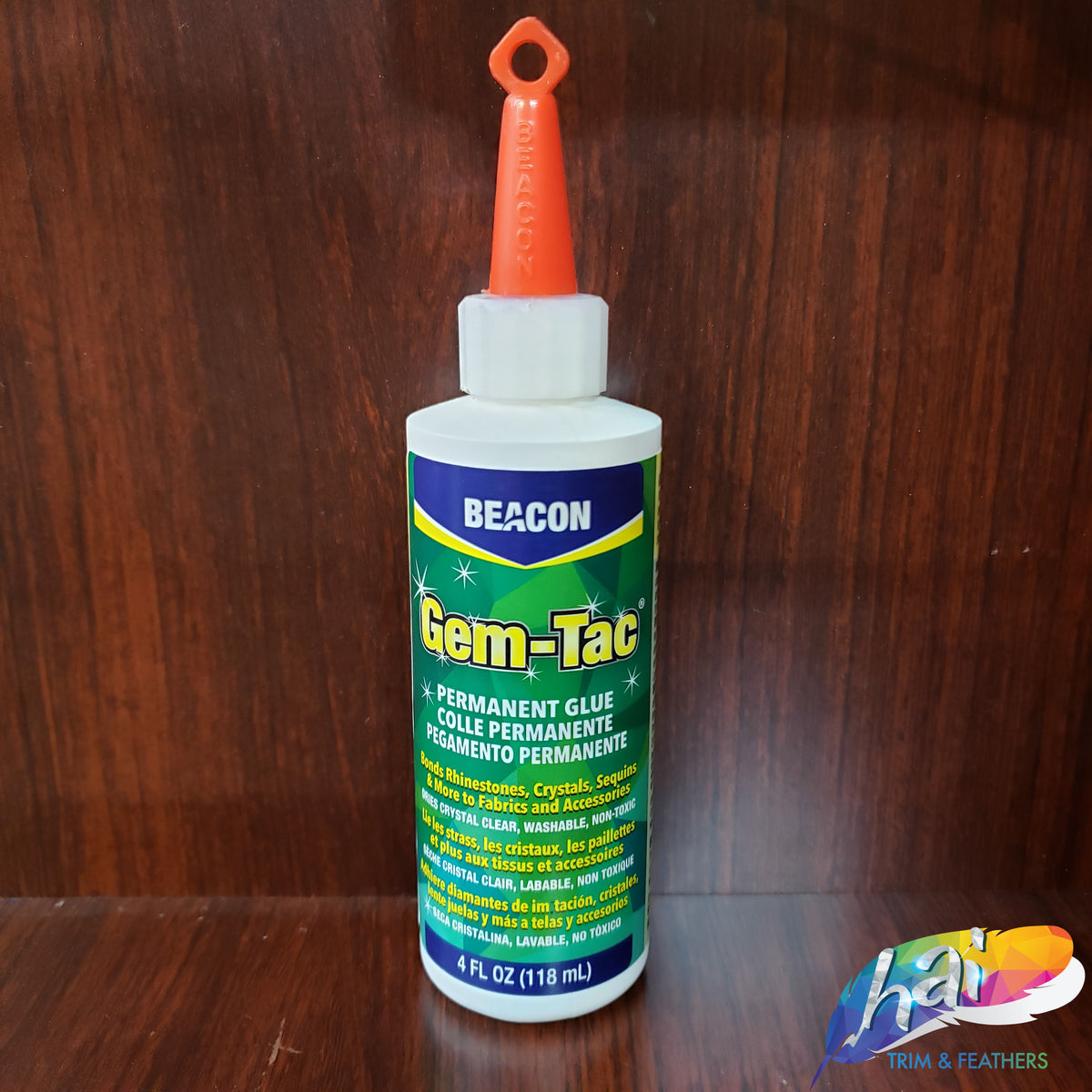 Gem-Tac Permanent Glue, 4 FL OZ (118 mL)